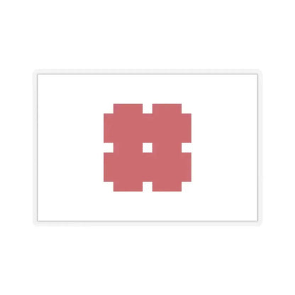 Flag of Gifu Gifu Japan - STICKER Vinyl Kiss-Cut Decal 3 Inch Transparent - The Sticker Space