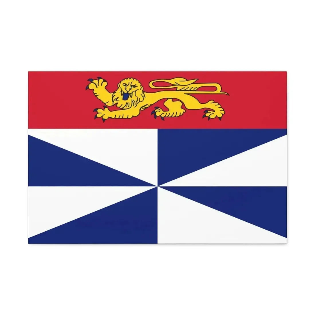 Flag of Gironde France 2 - Canvas Wall Art - The Sticker Space