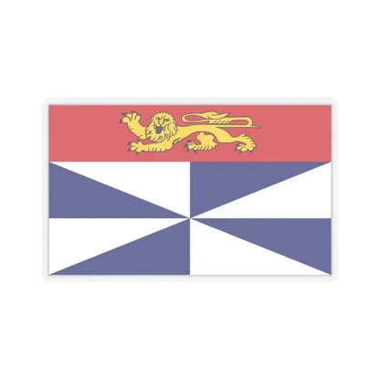 Flag of Gironde France 2 - STICKER Vinyl Kiss-Cut Decal 3 Inch Transparent - The Sticker Space