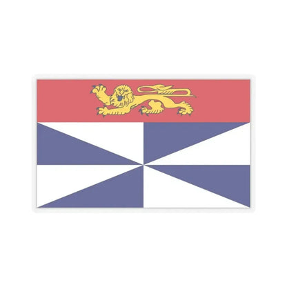 Flag of Gironde France 2 - STICKER Vinyl Kiss-Cut Decal 4 Inch Transparent - The Sticker Space