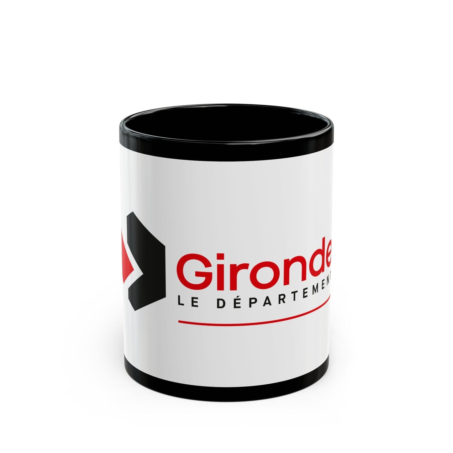 Flag of Gironde France - Black Coffee Mug-11oz-The Sticker Space