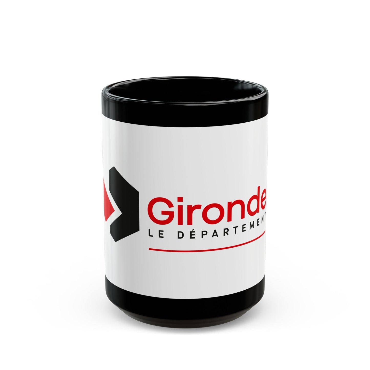 Flag of Gironde France - Black Coffee Mug-15oz-The Sticker Space