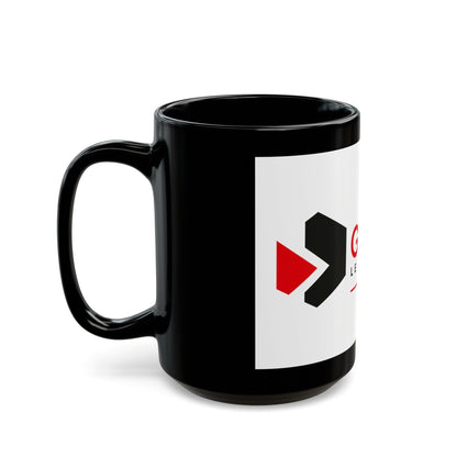 Flag of Gironde France - Black Coffee Mug-The Sticker Space