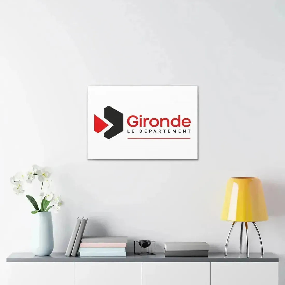 Flag of Gironde France - Canvas Wall Art - The Sticker Space