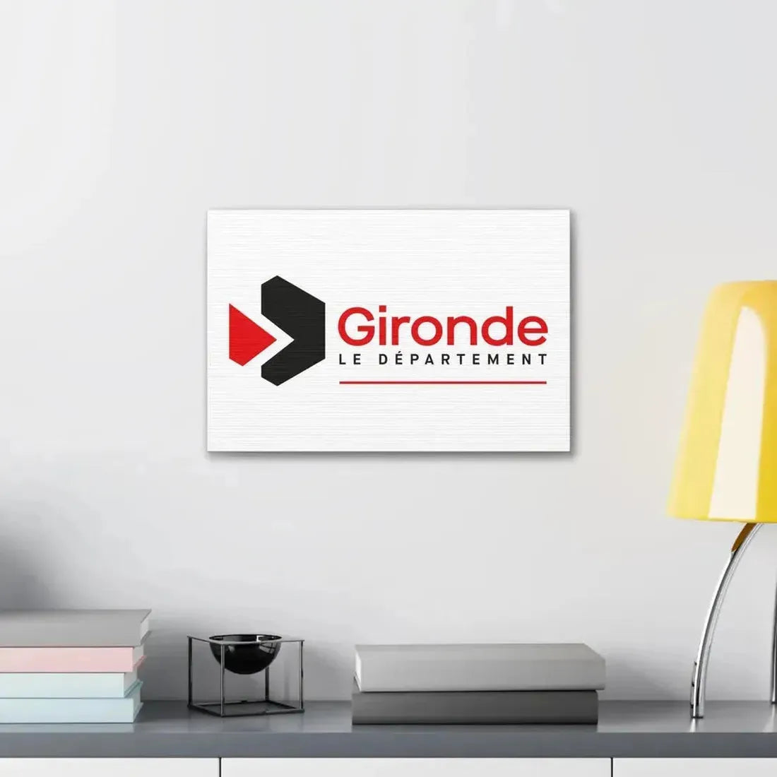 Flag of Gironde France - Canvas Wall Art - The Sticker Space