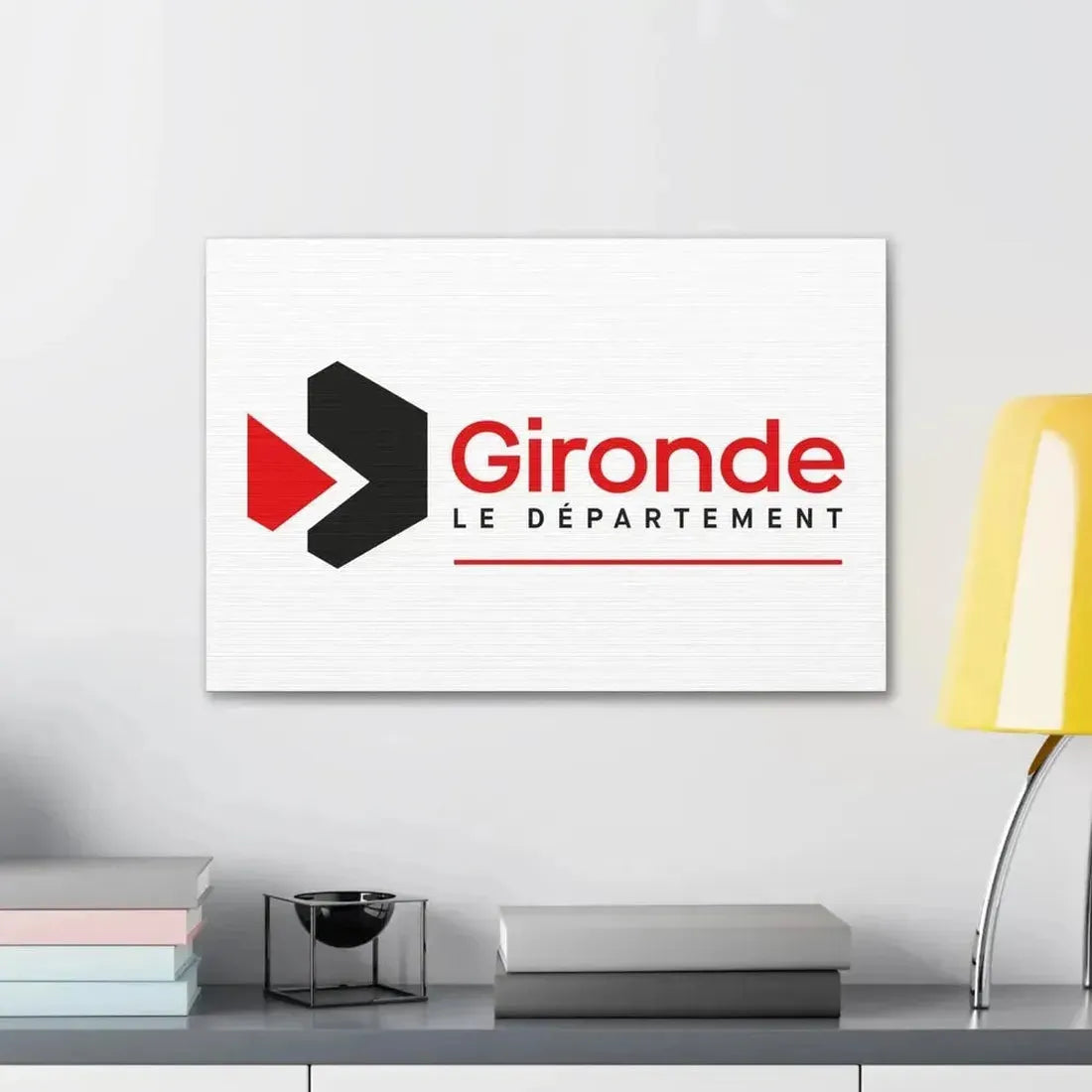 Flag of Gironde France - Canvas Wall Art - The Sticker Space