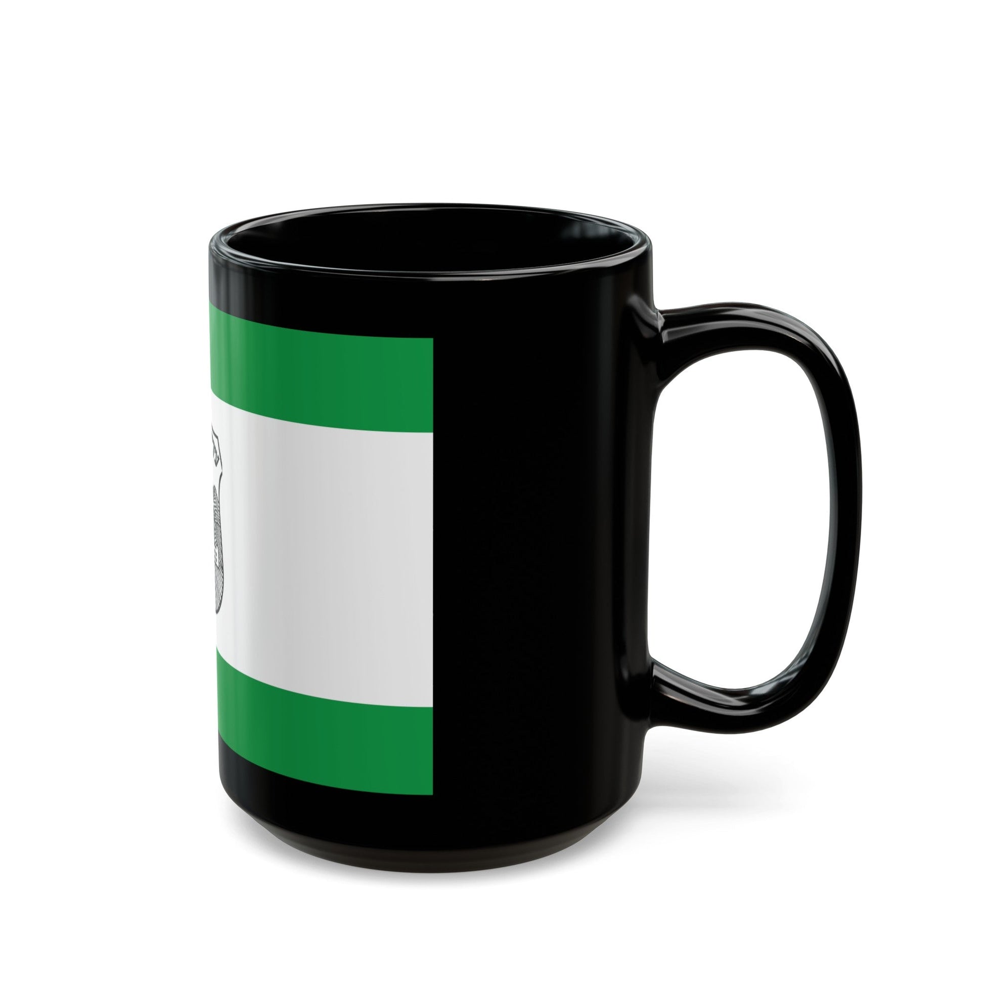 Flag of Givatayim Israel - Black Coffee Mug-The Sticker Space