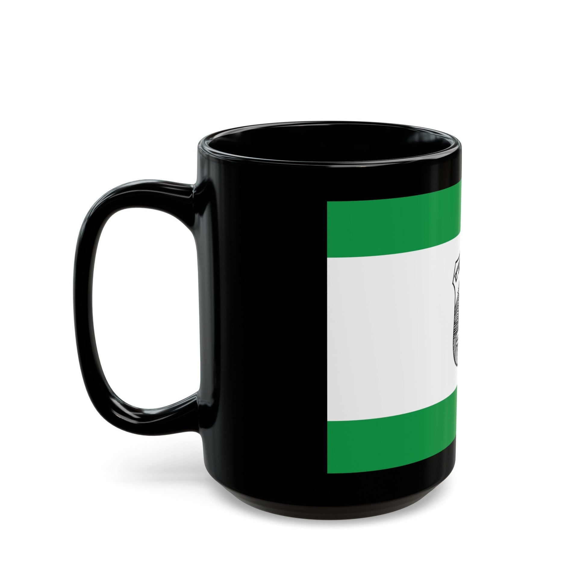 Flag of Givatayim Israel - Black Coffee Mug-The Sticker Space