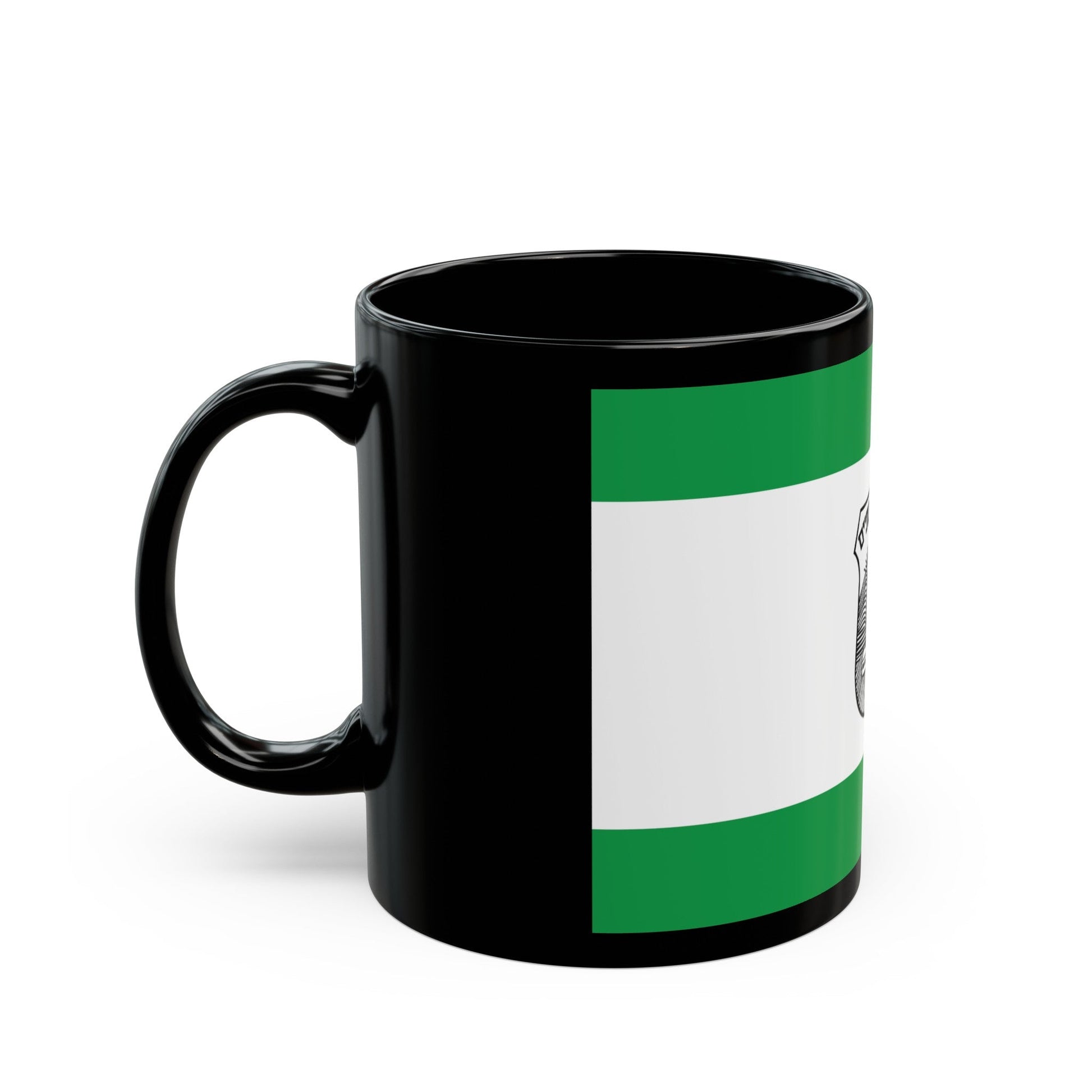 Flag of Givatayim Israel - Black Coffee Mug-The Sticker Space