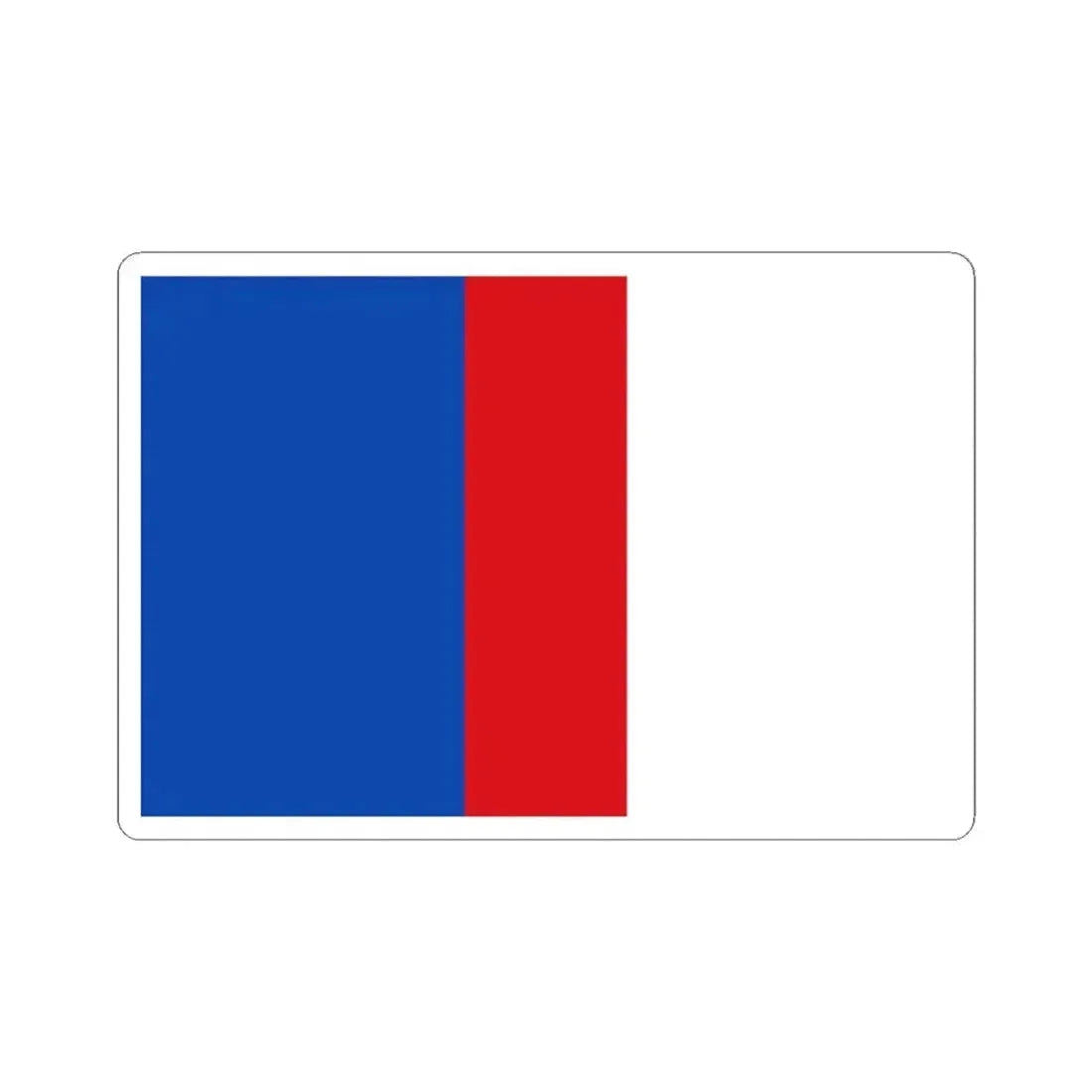 Flag of Glabbeek (Belgium) STICKER Vinyl Kiss-Cut Decal 4 Inch White - The Sticker Space