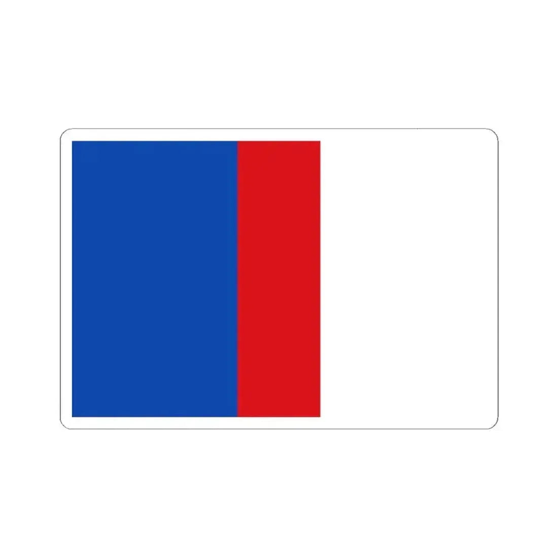 Flag of Glabbeek (Belgium) STICKER Vinyl Kiss-Cut Decal 6 Inch White - The Sticker Space