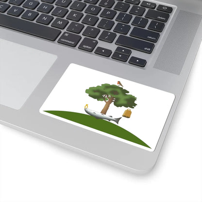 Flag of Glasgow (Scotland) STICKER Vinyl Kiss-Cut Decal - The Sticker Space