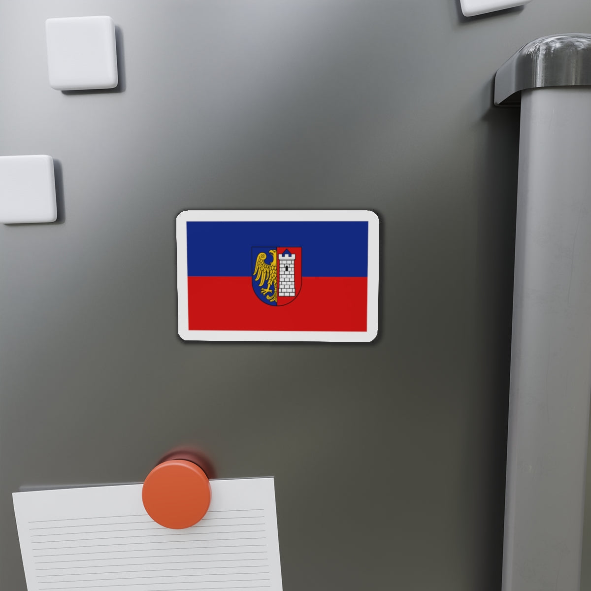 Flag of Gliwice Poland - Die-Cut Magnet-The Sticker Space