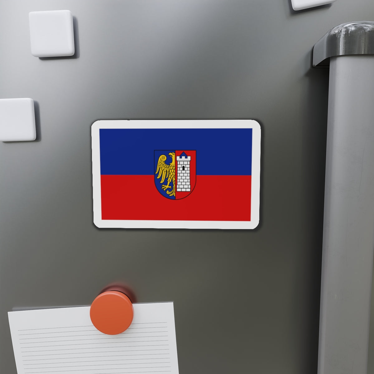 Flag of Gliwice Poland - Die-Cut Magnet-The Sticker Space