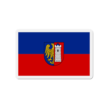 Flag of Gliwice Poland - Die-Cut Magnet-3" x 3"-The Sticker Space