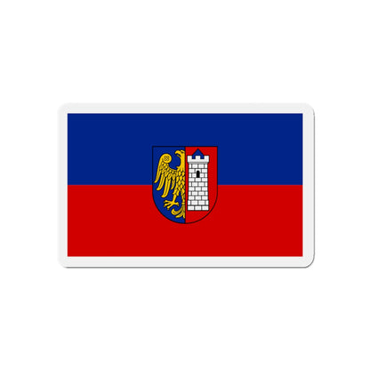 Flag of Gliwice Poland - Die-Cut Magnet-5" x 5"-The Sticker Space