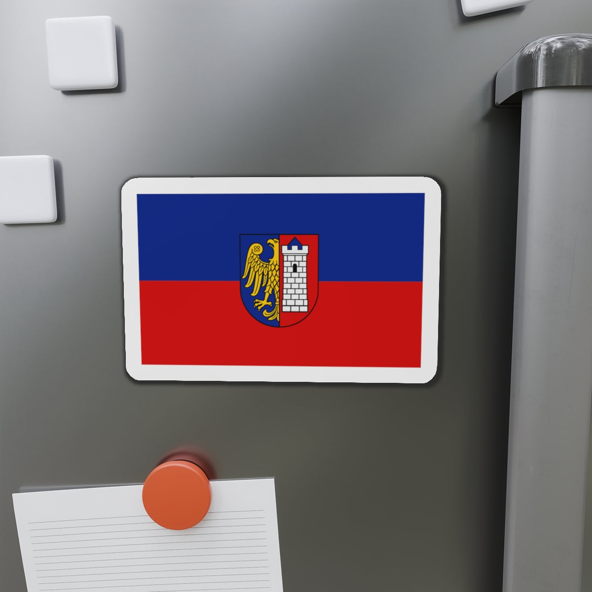 Flag of Gliwice Poland - Die-Cut Magnet-The Sticker Space