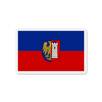 Flag of Gliwice Poland - Refrigerator Magnet 4 Inch - The Sticker Space