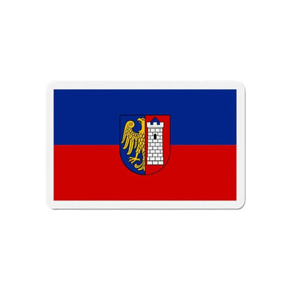 Flag of Gliwice Poland - Refrigerator Magnet 6 Inch - The Sticker Space