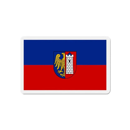 Flag of Gliwice Poland - Refrigerator Magnet - The Sticker Space