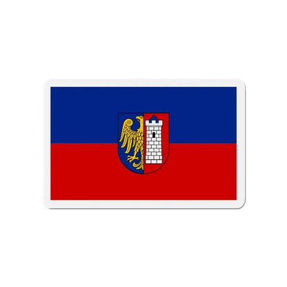 Flag of Gliwice Poland - Refrigerator Magnet - The Sticker Space