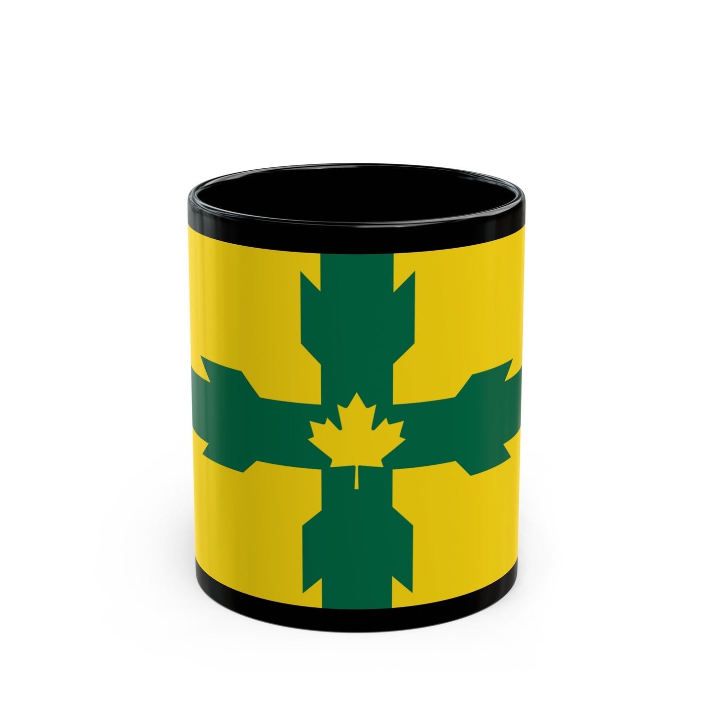 Flag of Gloucester Ontario Canada - Black Coffee Mug-11oz-The Sticker Space