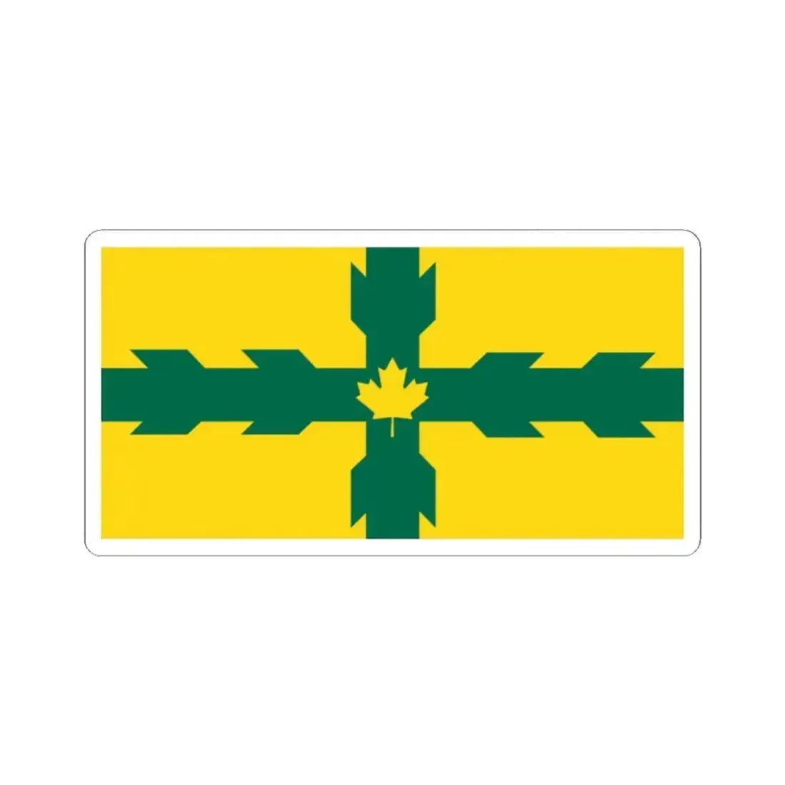 Flag of Gloucester Ontario (Canada) STICKER Vinyl Kiss-Cut Decal 2 Inch White - The Sticker Space