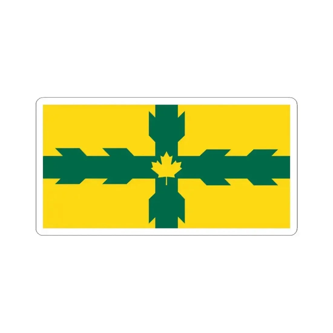 Flag of Gloucester Ontario (Canada) STICKER Vinyl Kiss-Cut Decal 3 Inch White - The Sticker Space