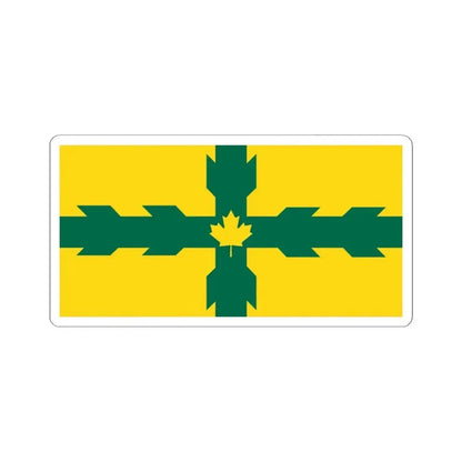 Flag of Gloucester Ontario (Canada) STICKER Vinyl Kiss-Cut Decal 4 Inch White - The Sticker Space