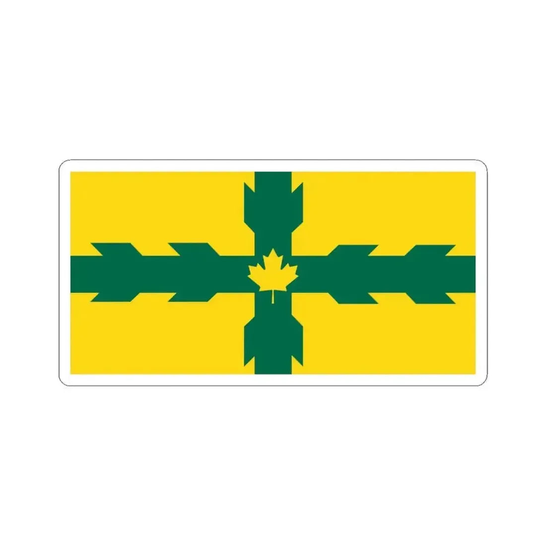 Flag of Gloucester Ontario (Canada) STICKER Vinyl Kiss-Cut Decal 6 Inch White - The Sticker Space