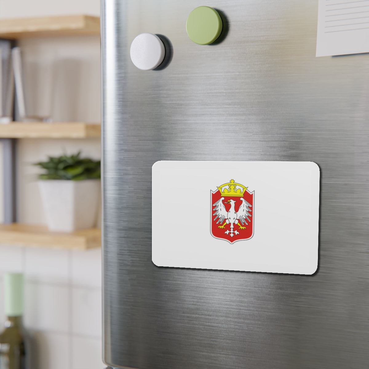 Flag of Gniezno Poland - Die-Cut Magnet-The Sticker Space