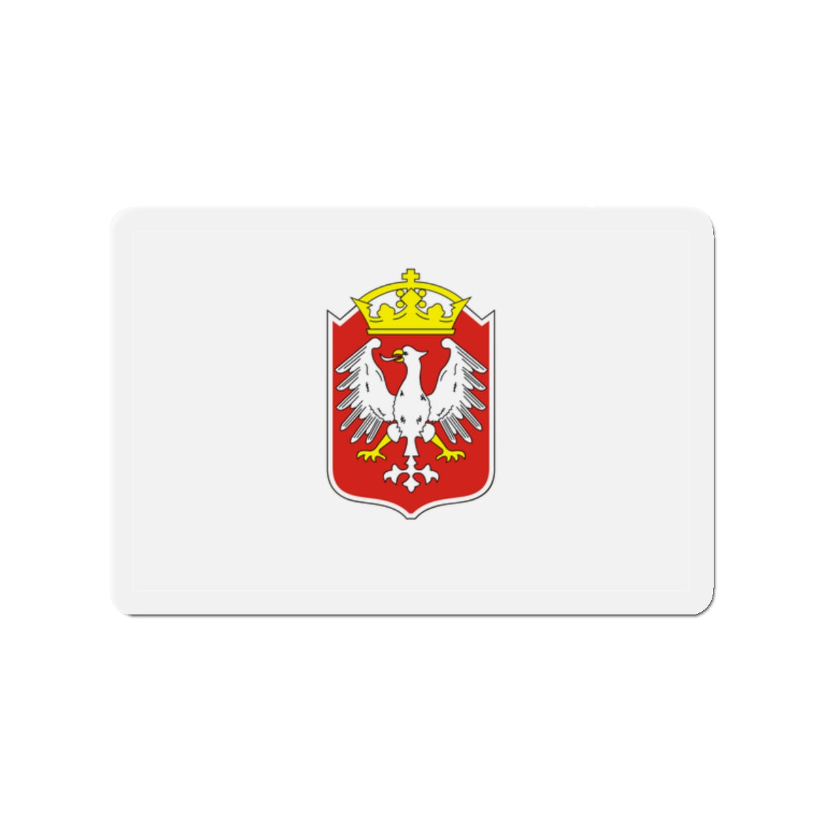 Flag of Gniezno Poland - Die-Cut Magnet-2" x 2"-The Sticker Space