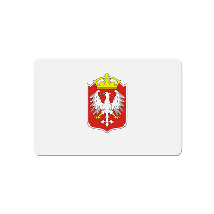 Flag of Gniezno Poland - Die-Cut Magnet-5" x 5"-The Sticker Space