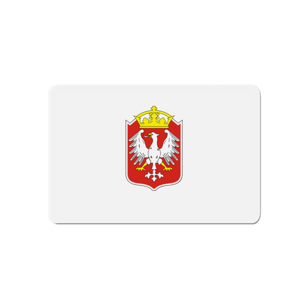 Flag of Gniezno Poland - Die-Cut Magnet-6 × 6"-The Sticker Space