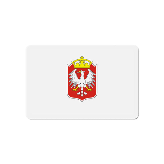 Flag of Gniezno Poland - Die-Cut Magnet-6 × 6"-The Sticker Space