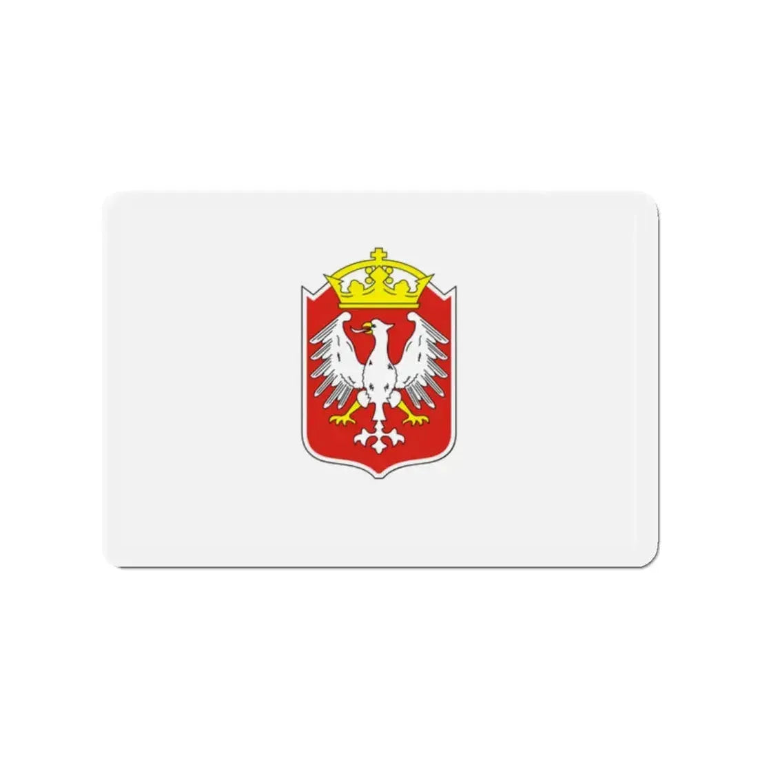 Flag of Gniezno Poland - Refrigerator Magnet 2 Inch - The Sticker Space