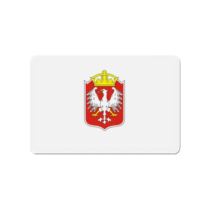 Flag of Gniezno Poland - Refrigerator Magnet 3 Inch - The Sticker Space