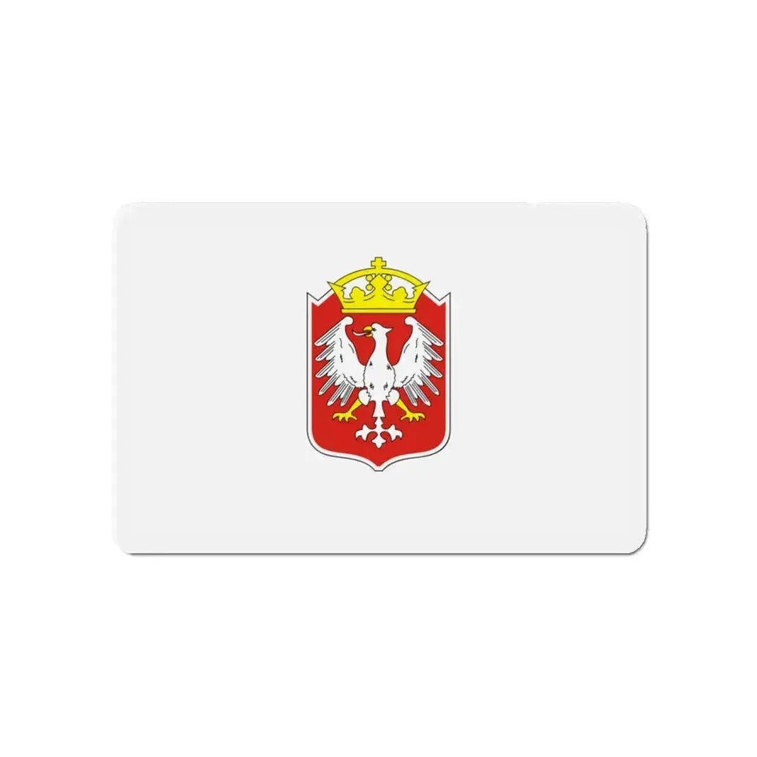 Flag of Gniezno Poland - Refrigerator Magnet 4 Inch - The Sticker Space