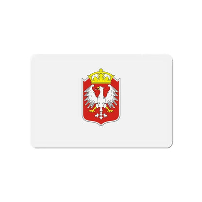 Flag of Gniezno Poland - Refrigerator Magnet 4 Inch - The Sticker Space