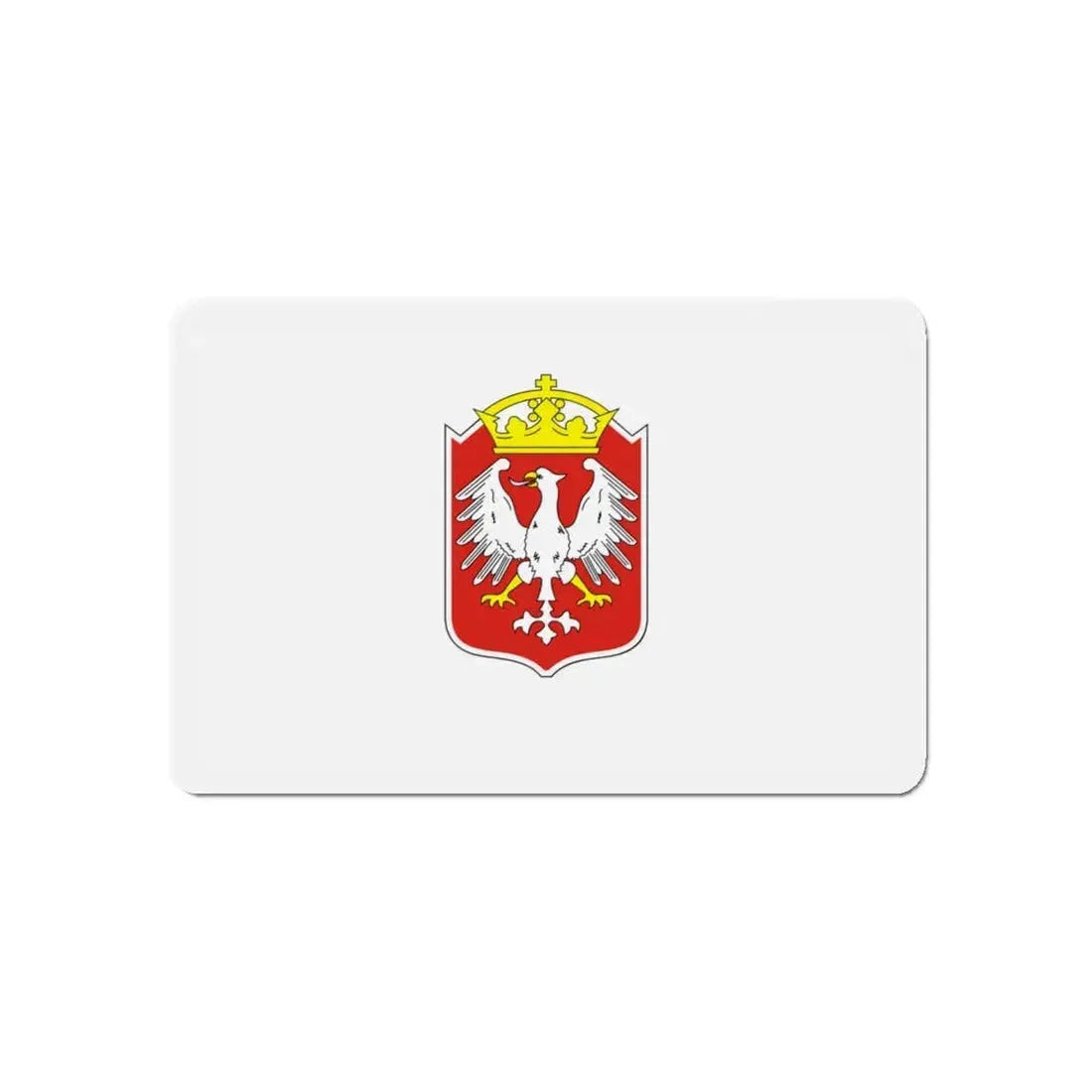 Flag of Gniezno Poland - Refrigerator Magnet 5 Inch - The Sticker Space