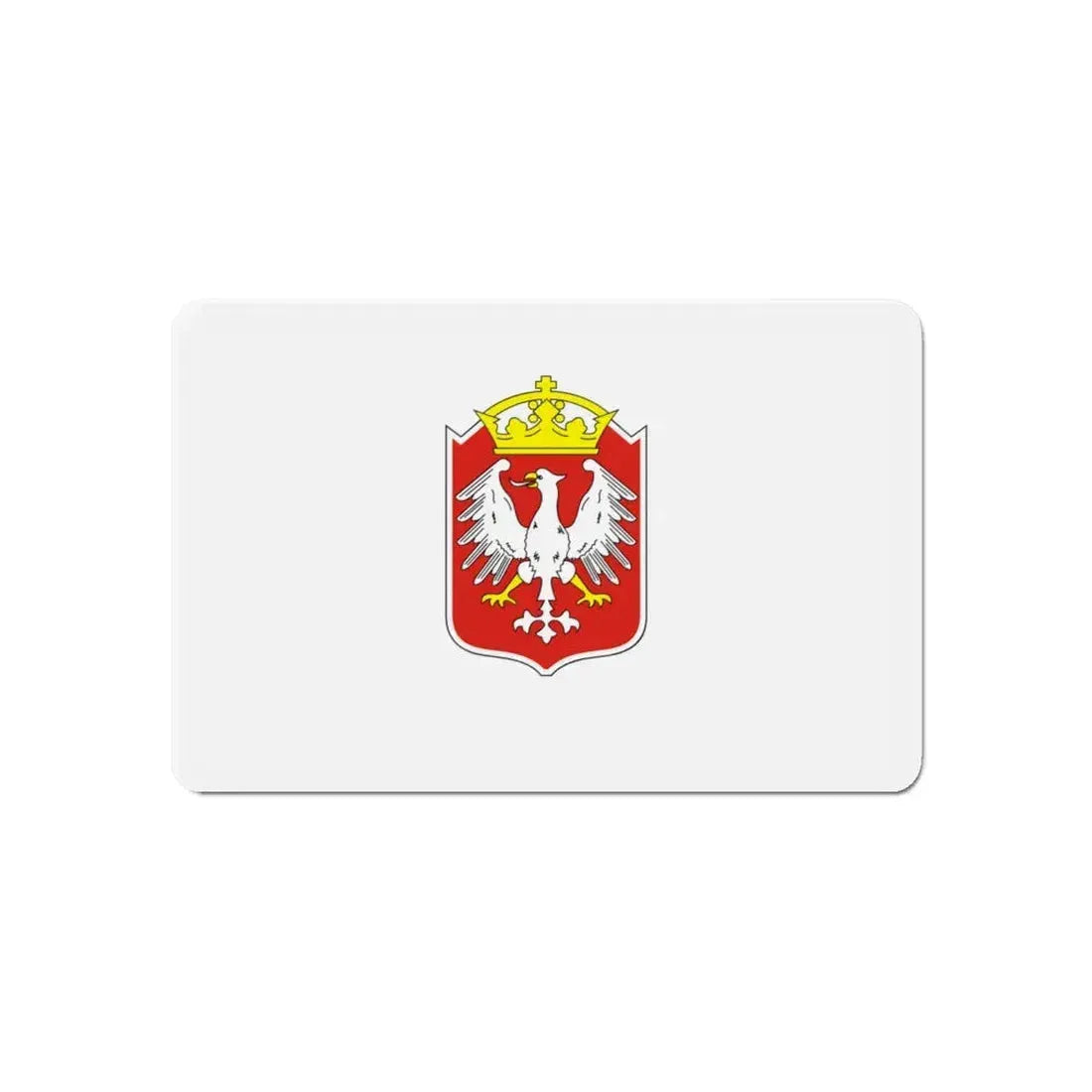 Flag of Gniezno Poland - Refrigerator Magnet 6 Inch - The Sticker Space