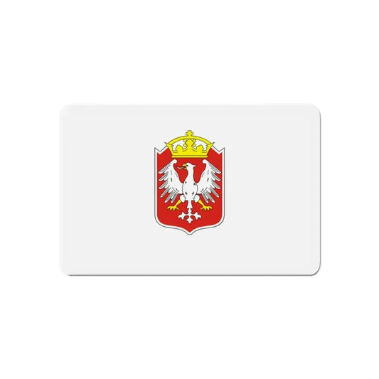 Flag of Gniezno Poland - Refrigerator Magnet 6 Inch - The Sticker Space