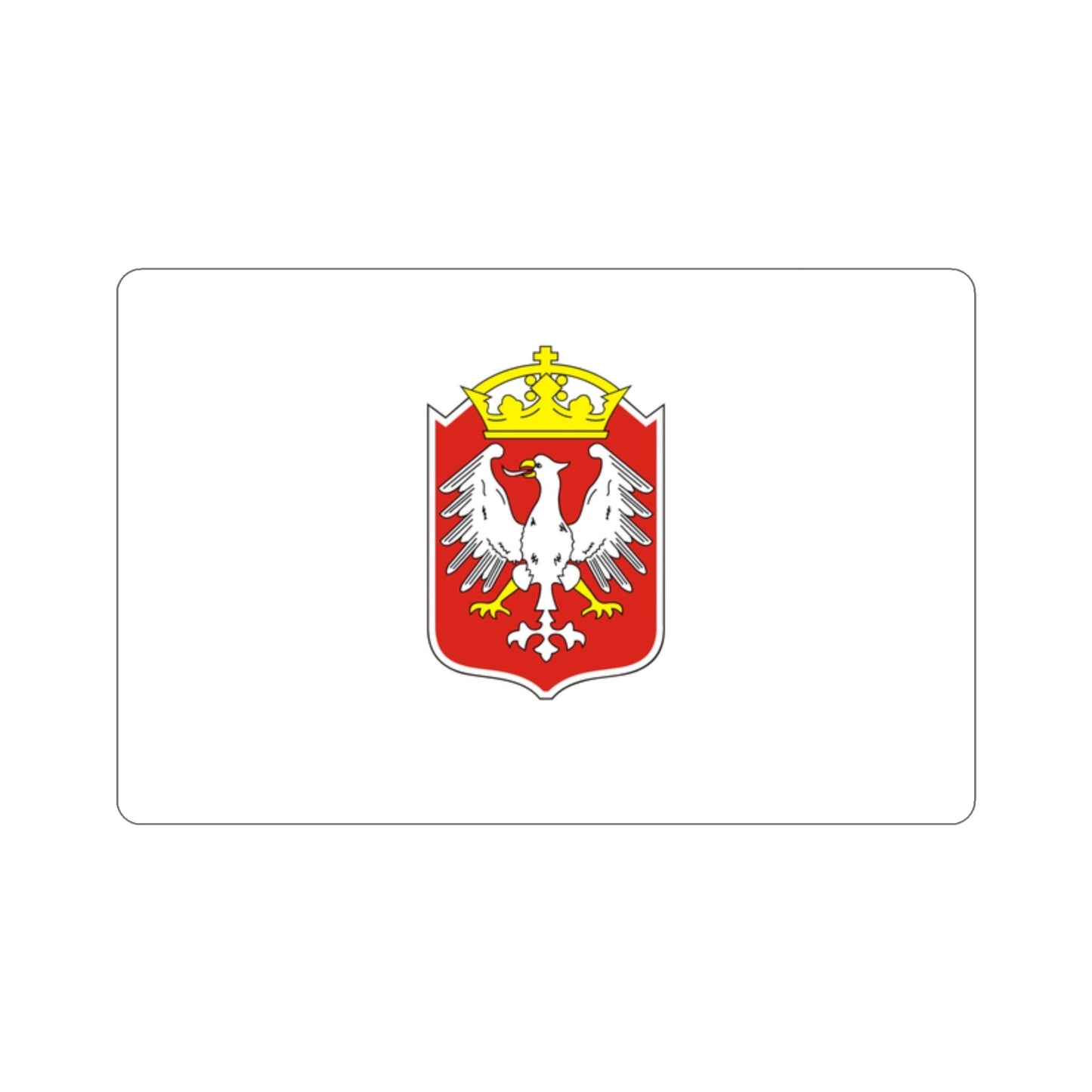 Flag of Gniezno Poland STICKER Vinyl Die-Cut Decal-2 Inch-The Sticker Space