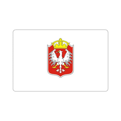 Flag of Gniezno Poland STICKER Vinyl Die-Cut Decal 3 Inch - The Sticker Space