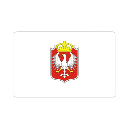 Flag of Gniezno Poland STICKER Vinyl Die-Cut Decal 4 Inch - The Sticker Space