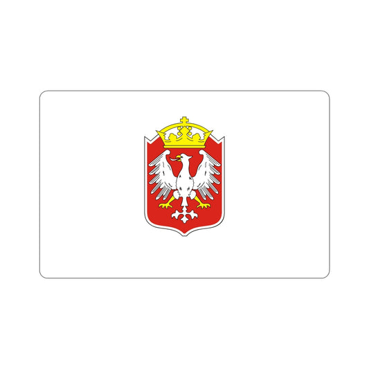 Flag of Gniezno Poland STICKER Vinyl Die-Cut Decal-6 Inch-The Sticker Space