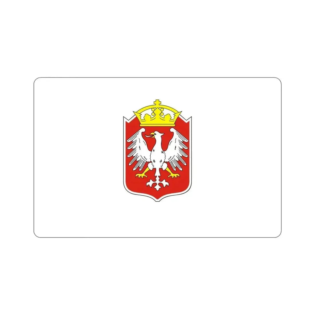 Flag of Gniezno Poland STICKER Vinyl Die-Cut Decal - The Sticker Space