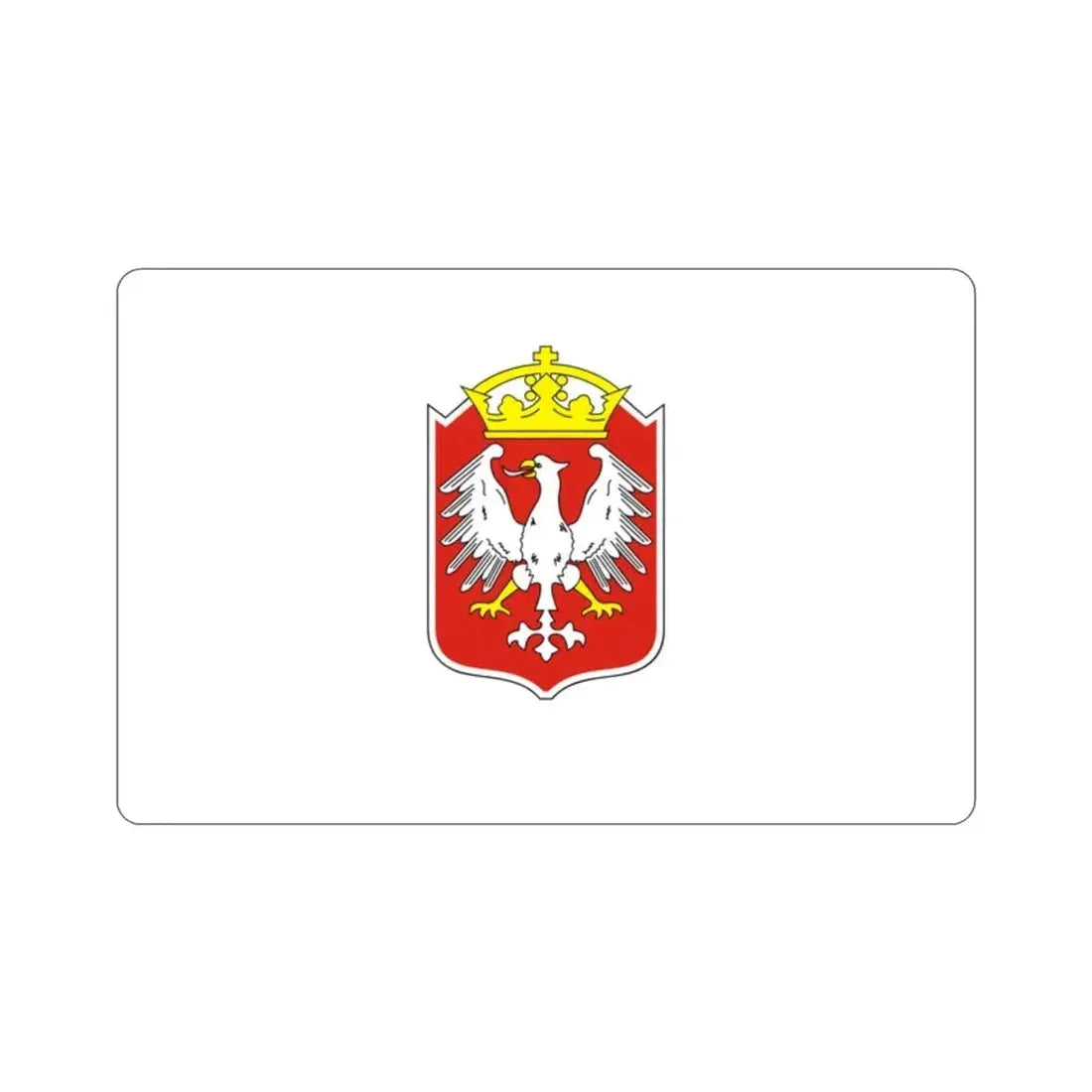 Flag of Gniezno Poland STICKER Vinyl Die-Cut Decal - The Sticker Space