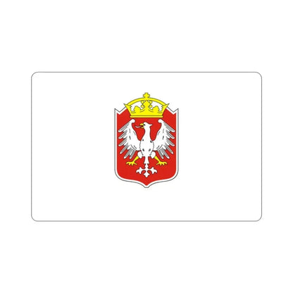Flag of Gniezno Poland STICKER Vinyl Die-Cut Decal - The Sticker Space