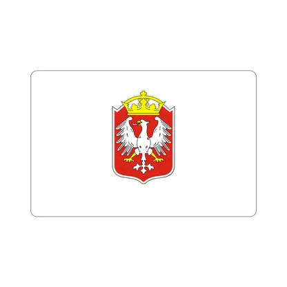Flag of Gniezno Poland STICKER Vinyl Die-Cut Decal - The Sticker Space